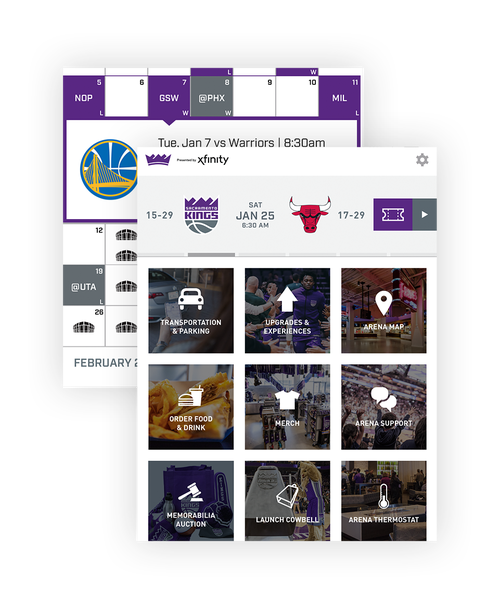 Image of Sacramento Kings + Golden1 Center app remote control